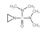 Phosphonic diamide,P-1-aziridinyl-N,N,N',N'-tetramethyl- Structure