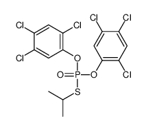 1,2,4-trichloro-5-[propan-2-ylsulfanyl-(2,4,5-trichlorophenoxy)phosphoryl]oxybenzene Structure