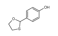 2-(p-hydroxyphenyl)-1,3-oxathiolane结构式