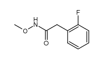 2-(2-fluorophenyl)-N-methoxyacetamide结构式