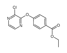 ethyl 4-(3-chloropyrazin-2-yloxy)benzoate结构式