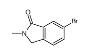 N-甲基-6-溴异吲哚啉-1-酮结构式