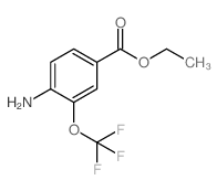 4-氨基-3-三氟甲氧基苯甲酸乙酯结构式