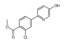 methyl 2-chloro-4-(5-hydroxypyridin-2-yl)benzoate结构式
