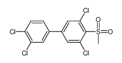 4-Methylsulfonyl-3,3',4',5-tetrachlorobiphenyl Structure
