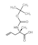 (R)-2-((叔丁氧羰基)氨基)-2-甲基戊-4-烯酸结构式