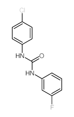 Urea,N-(4-chlorophenyl)-N'-(3-fluorophenyl)- structure