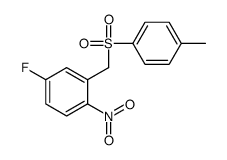 4-fluoro-2-[(4-methylphenyl)sulfonylmethyl]-1-nitrobenzene Structure