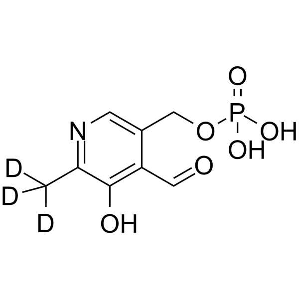 Pyridoxal Phosphate-d3结构式
