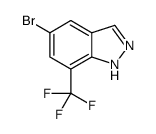 5-Bromo-7-(trifluoromethyl)-1H-indazole structure