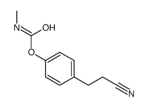 N-Methylcarbamic acid 4-(2-cyanoethyl)phenyl ester结构式