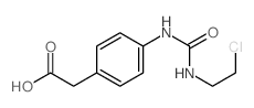 2-[4-(2-chloroethylcarbamoylamino)phenyl]acetic acid Structure