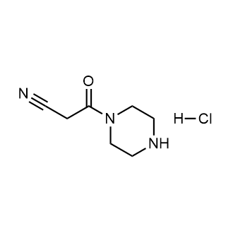 3-oxo-3-(piperazin-1-yl)propanenitrilehydrochloride Structure