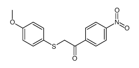 2-(4-methoxyphenyl)sulfanyl-1-(4-nitrophenyl)ethanone结构式