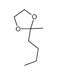 2-Methyl-2-butyl-1,3-dioxolane结构式