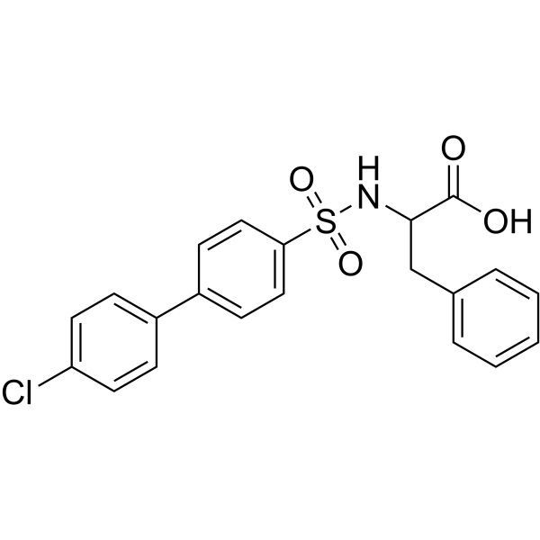 ((4'-Chloro-[1,1'-biphenyl]-4-yl)sulfonyl)phenylalanine Structure