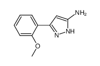 3-(2-甲氧基苯基)吡唑-5-胺结构式