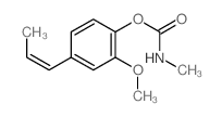 Phenol,2-methoxy-4-(1-propen-1-yl)-, 1-(N-methylcarbamate) Structure