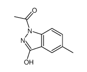 3H-Indazol-3-one,1-acetyl-1,2-dihydro-5-methyl-结构式