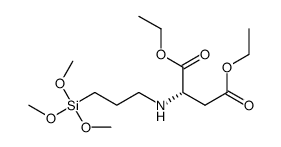 N-(3-trimethoxysilylpropyl) aspartic acid diethyl ester结构式