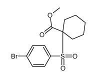 methyl 1-(4-bromophenyl)sulfonylcyclohexane-1-carboxylate Structure