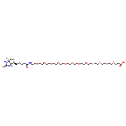 BIOTIN-十二聚乙二醇-丙酸结构式