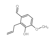 2-allyl-3-hydroxy-4-methoxybenzaldehyde Structure