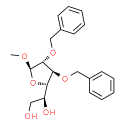 Methyl 2-O,3-O-dibenzyl-α-L-altrofuranoside Structure
