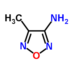 4-甲基-1,2,5-恶二唑-3-胺结构式