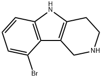 9-溴-2,3,4,5-四氢-1H-吡啶并[4,3-b]吲哚结构式