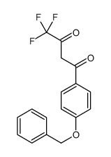 4,4,4-trifluoro-1-(4-phenylmethoxyphenyl)butane-1,3-dione Structure