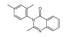 2-Methyl-3-(2,4-dimethylphenyl)quinazolin-4(3H)-one结构式