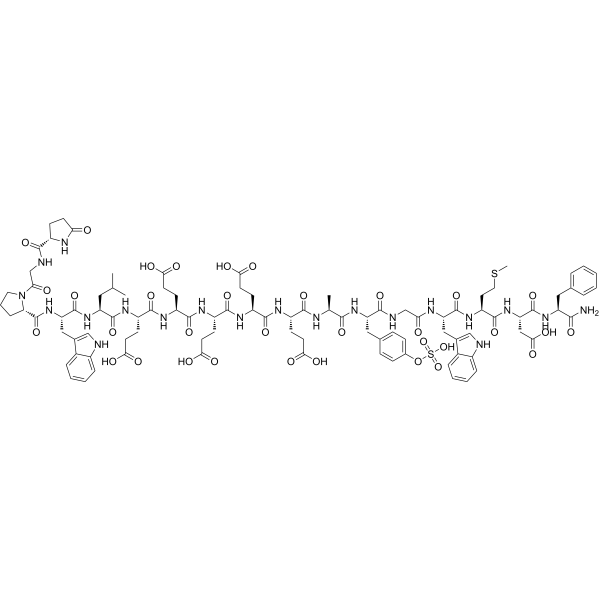 Gastrin I (human) (sulfated) Structure