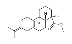 Abieta-8,13(15)-diene-18-oic acid methyl ester结构式