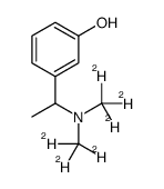 3-[1-(Dimethylamino)ethyl]phenol-d6 Structure