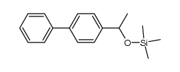 (1-([1,1'-biphenyl]-4-yl)ethoxy)trimethylsilane结构式