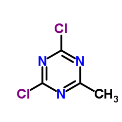 2,4-二氯-6-甲基-1,3,5-三嗪结构式