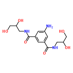 5-氨基-N,N'-二(2,3-二羟基丙基)间苯二甲酰胺盐酸盐结构式