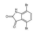 4,7-dibromo-1H-indole-2,3-dione结构式