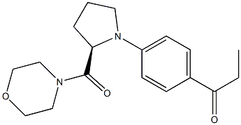 (R)-1-(4-(2-(morpholine-4-carbonyl)pyrrolidin-1-yl)phenyl)propan-1-one Structure