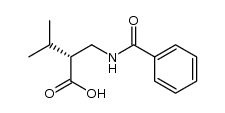 (R)-2-(benzamidomethyl)-3-methylbutanoic acid结构式