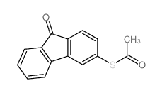 Ethanethioic acid,S-(9-oxo-9H-fluoren-3-yl) ester Structure