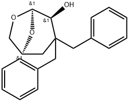 (1S,4S,5R)-3,3-二苄基-6,8-二氧杂双环[3.2.1]辛-4-醇结构式