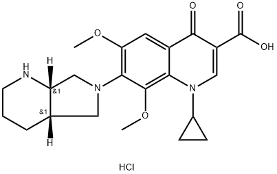 1-cyclopropyl-6,8-dimethoxy-7-((4aS,7aS)-octahydro-6H-pyrrolo [3,4-b]pyridin-6-yl)-4-oxo-1,4-dihydroquinoline-3-carboxylic picture