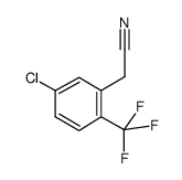 2-chloro-3-(trifluoromethyl)phenylacetonitrile Structure