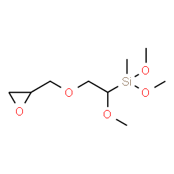 Silane, trimethoxy1-methyl-2-(oxiranylmethoxy)ethyl-结构式