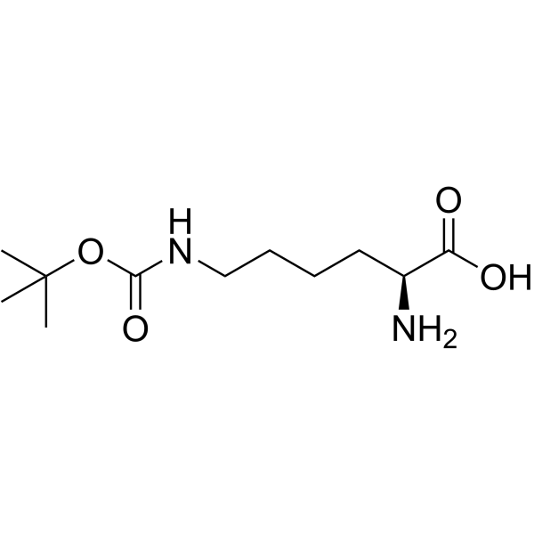 Ne-Boc-L-lysine Structure