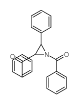 Methanone,1,1'-[(2R,3R)-3-phenyl-1,2-aziridinediyl]bis[1-phenyl-, rel- Structure