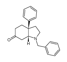 cis-1-Benzyl-3a-phenylhexahydro-1H-indol-6(2H)-one Structure