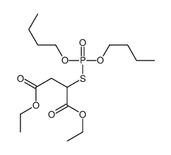 diethyl 2-dibutoxyphosphorylsulfanylbutanedioate结构式